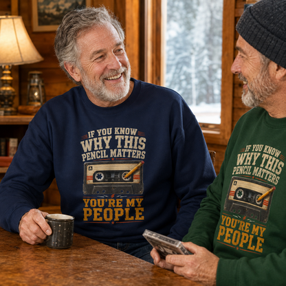 "If You Know Why This Pencil Matters, You're My People" Vintage Sweatshirt