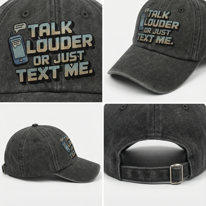 The "Analog Hearing Aid" Cap - Talk Louder Edition