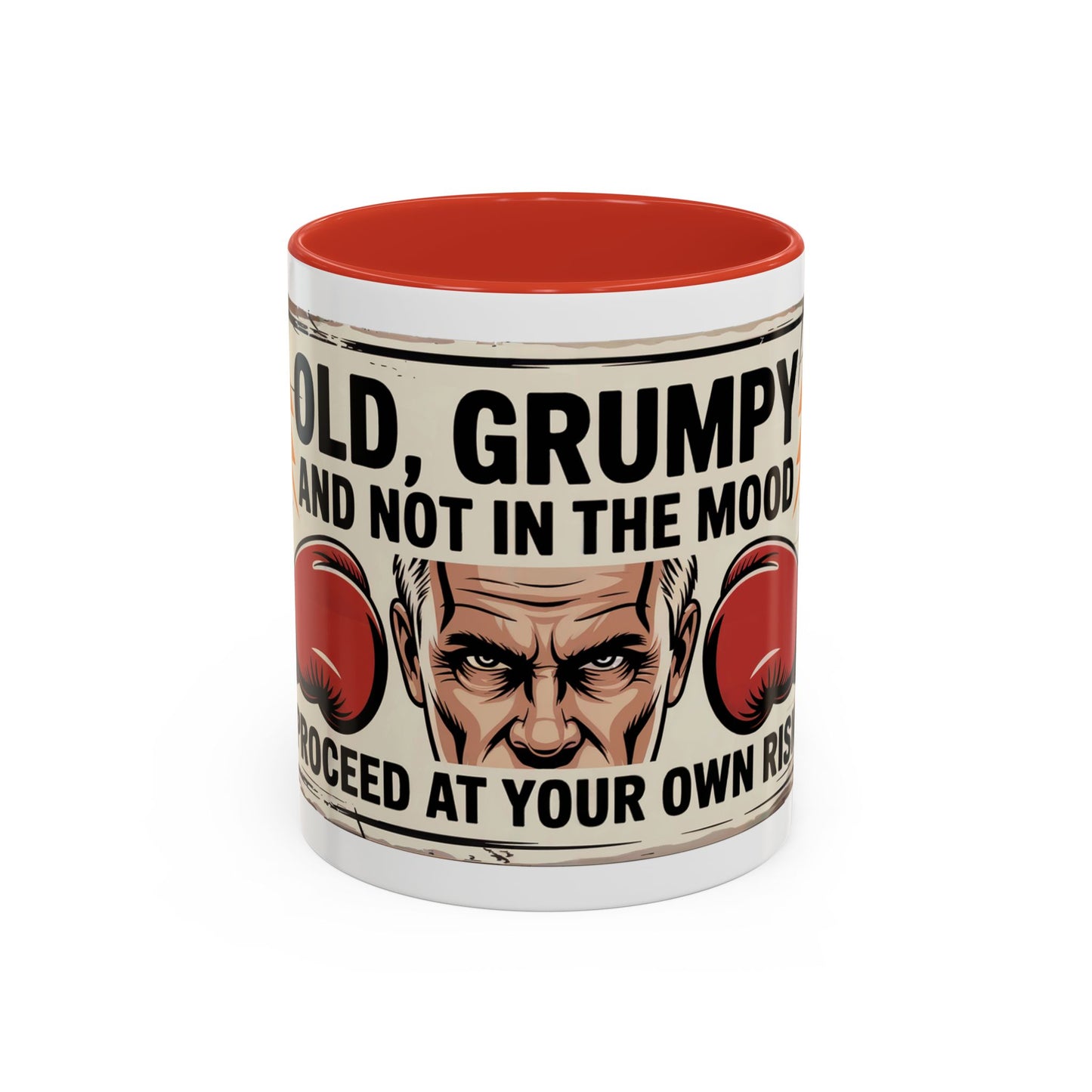 Old, Grumpy and Not in the Mood Ceramic Coffee Mug