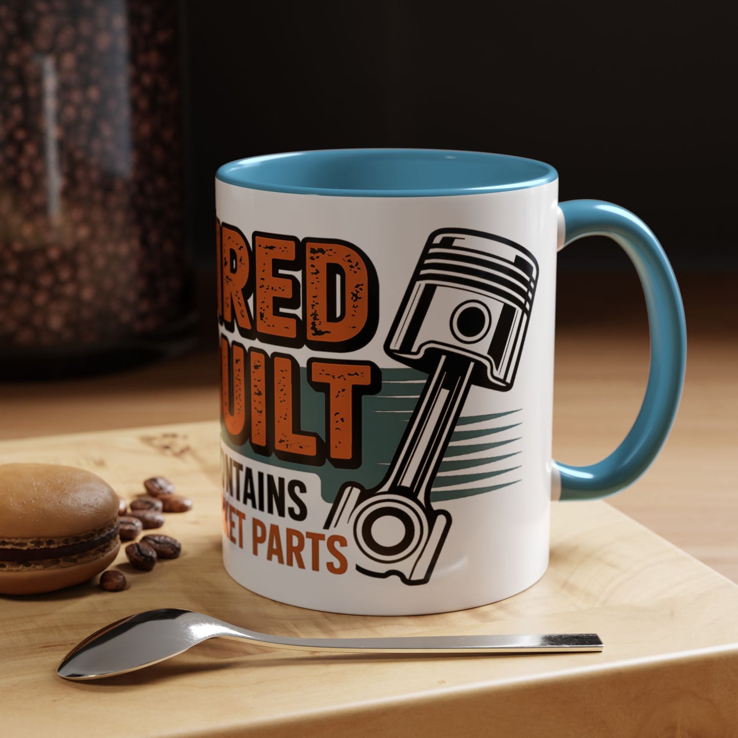 Retired and Rebuilt. Body Contains Aftermarket Parts Ceramic Coffee Mug