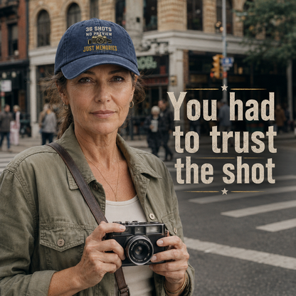 "36 Shots. No Preview. Just Memories" Vintage Washed Cap
