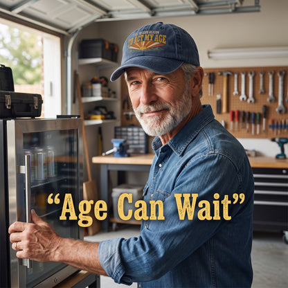 "I See No Good Reason To Act My Age" Funny Vintage Washed Cap