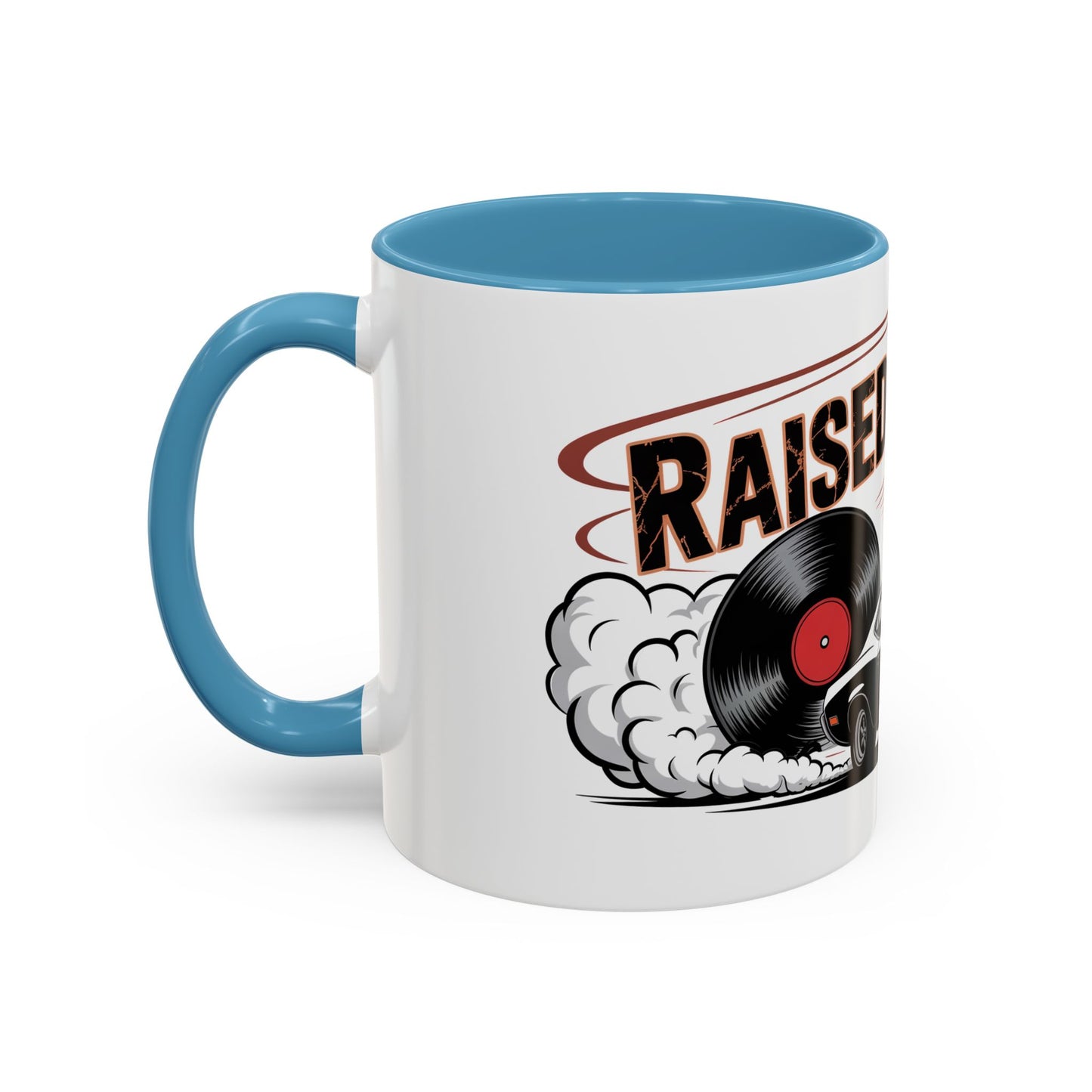 Raised on Vinyl and V8s Ceramic Coffee Mug