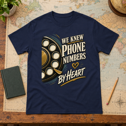"We Knew Phone Numbers By Heart" Vintage T-Shirt