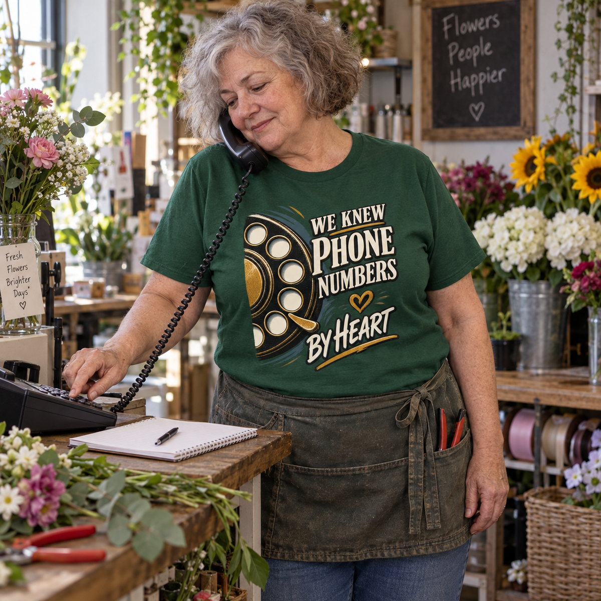"We Knew Phone Numbers By Heart" Vintage T-Shirt