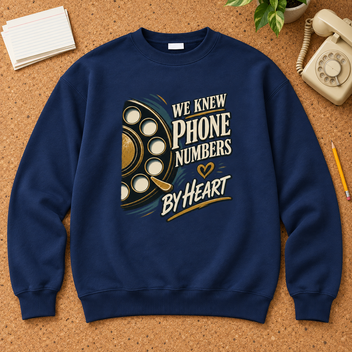 "We Knew Phone Numbers By Heart" Vintage Sweatshirt