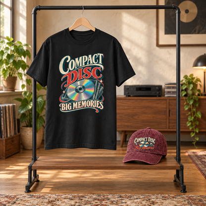 "Compact Disc. Big Memories" Vintage Washed Cap