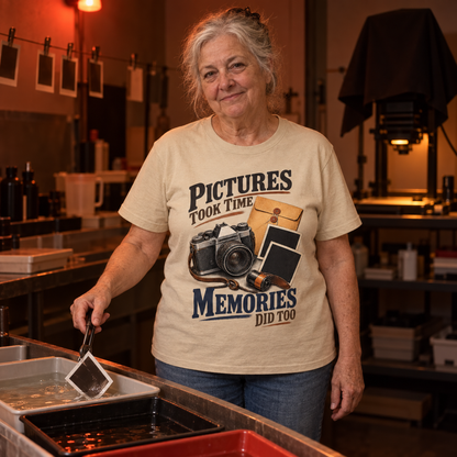 "Pictures Took Time. Memories Did Too" Vintage T-Shirt