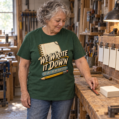 "We Wrote It Down So We Remembered" Vintage T-Shirt