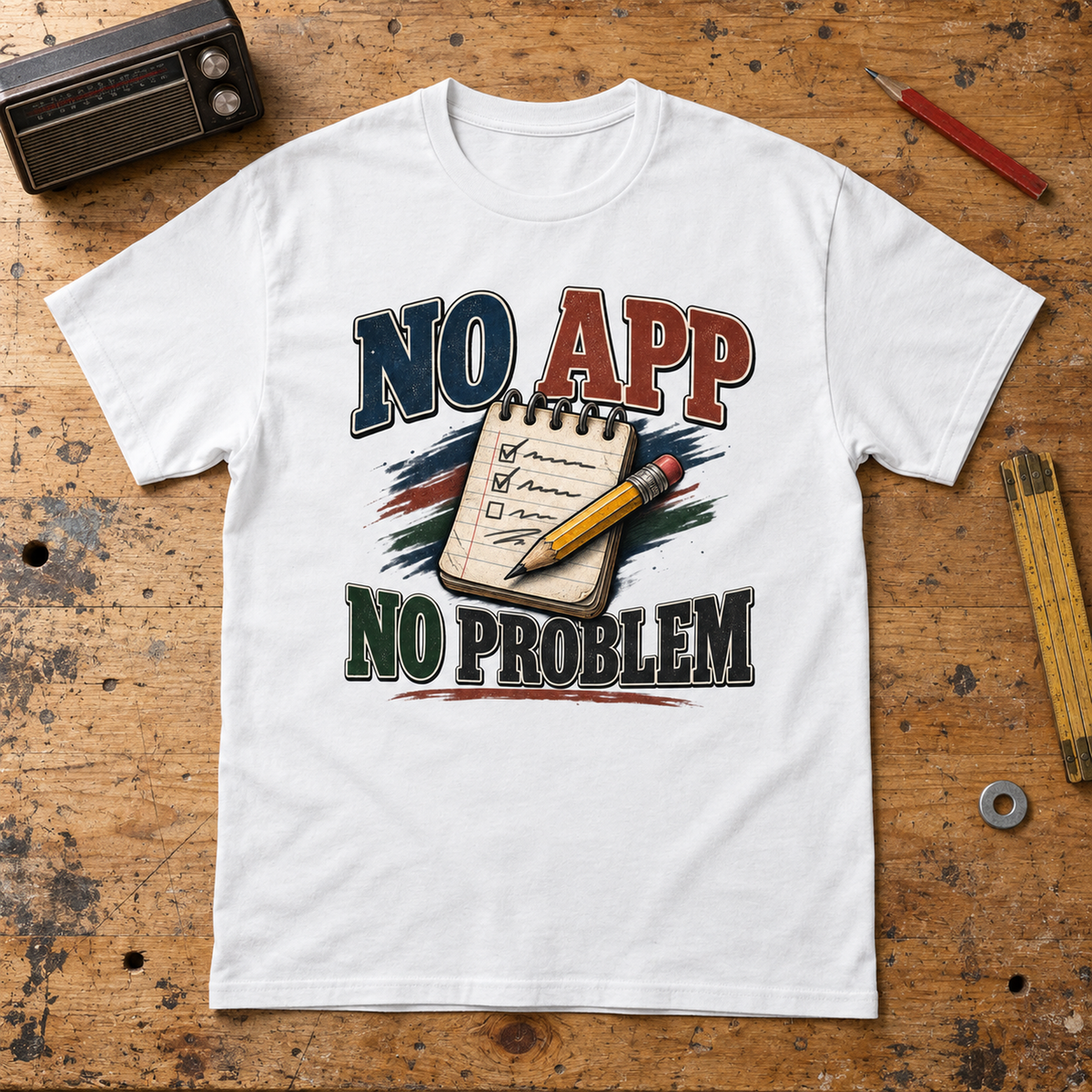 "No App. No Problem" Vintage T-Shirt