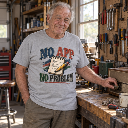 "No App. No Problem" Vintage T-Shirt
