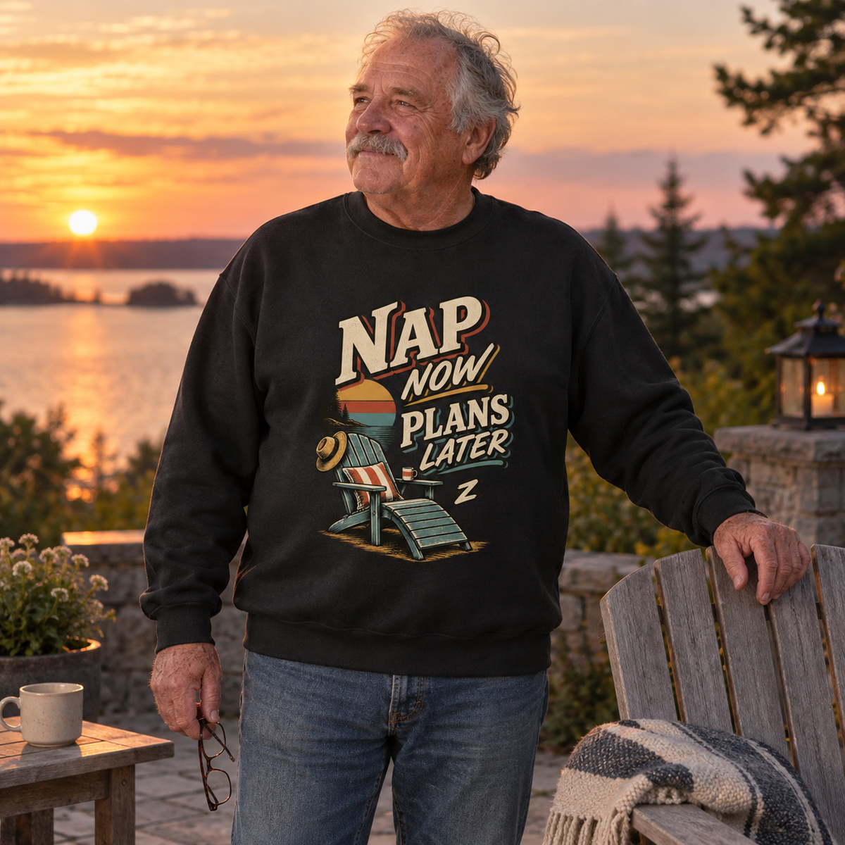 "Nap Now. Plans Later" Vintage Sweatshirt
