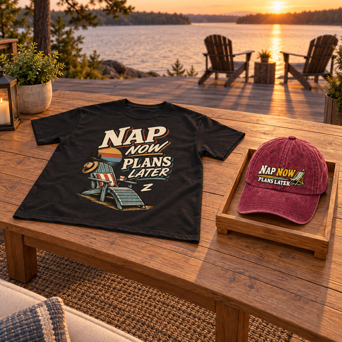 "Nap Now. Plans Later" Vintage Washed Cap