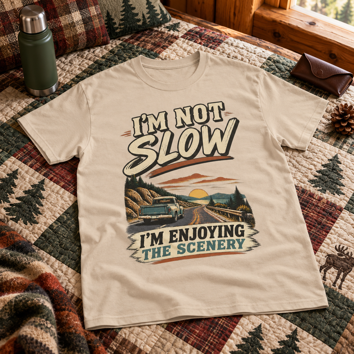 "I'm Not Slow. I'm Enjoying The Scenery" Vintage T-Shirt