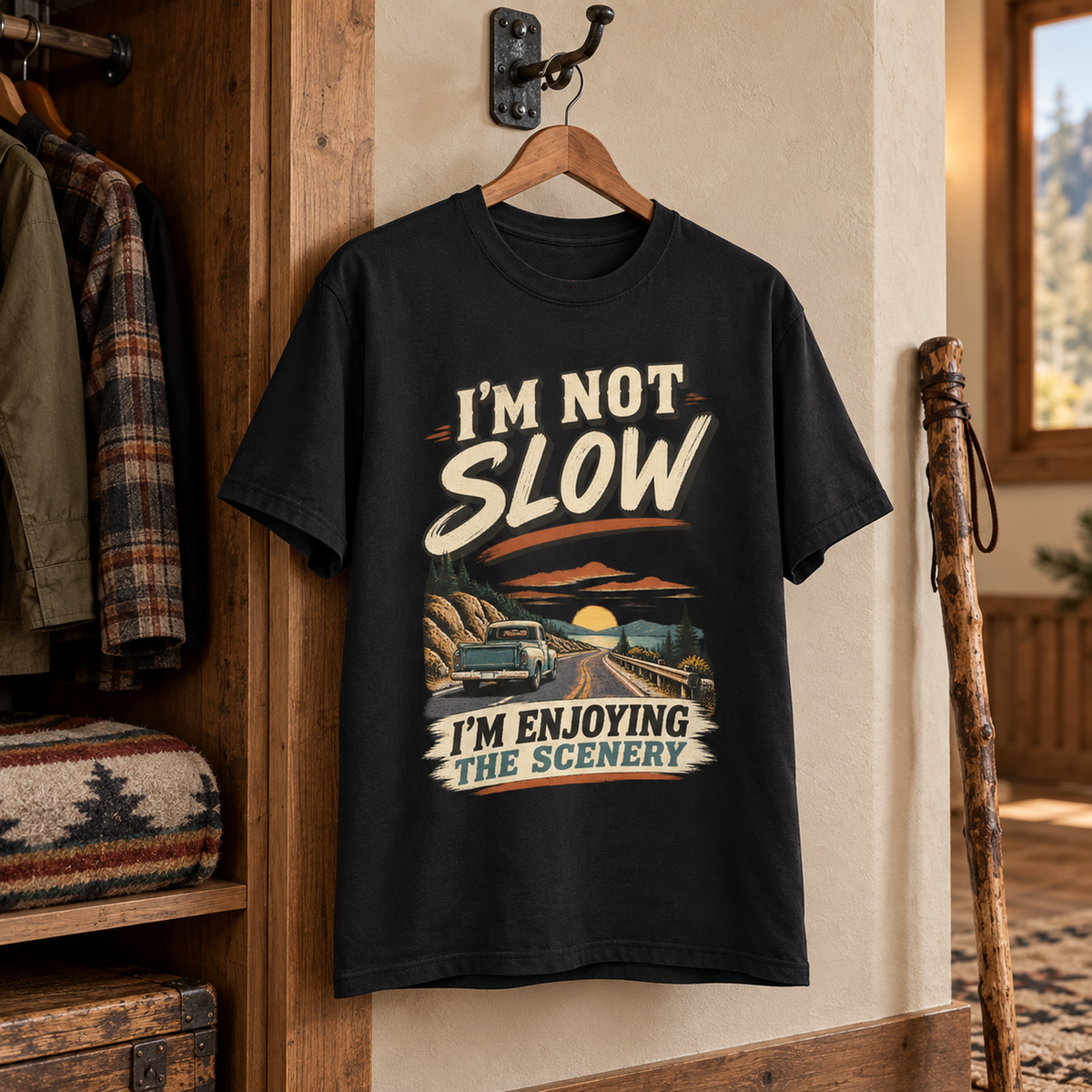 "I'm Not Slow. I'm Enjoying The Scenery" Vintage T-Shirt