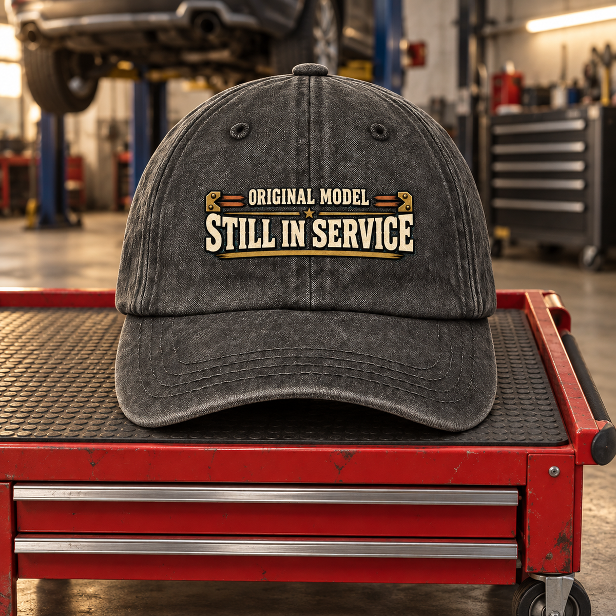 "Original Model. Still In Service" Vintage Washed Cap