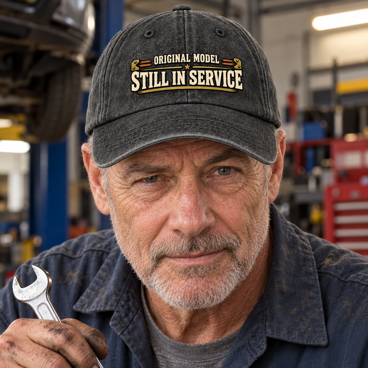 "Original Model. Still In Service" Vintage Washed Cap