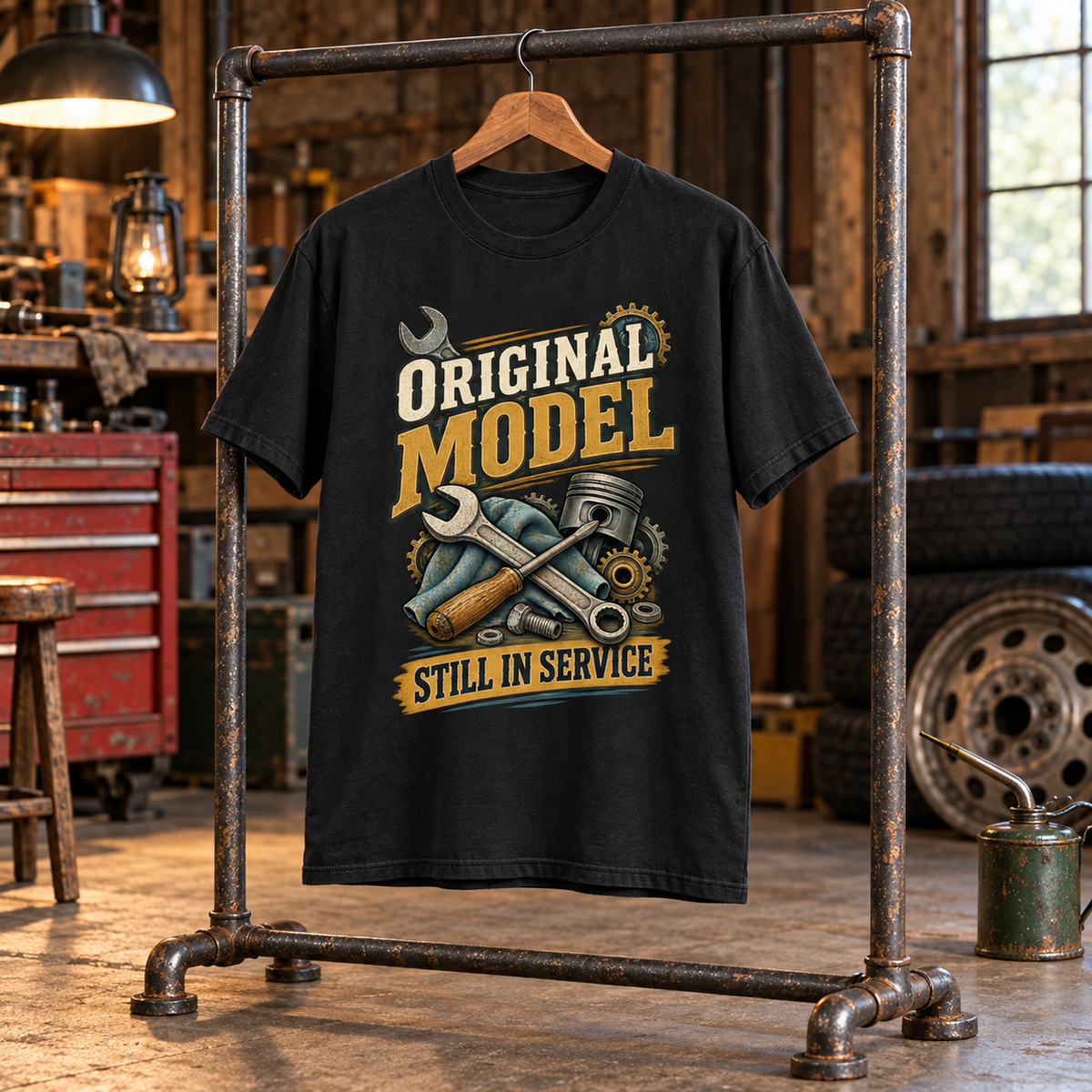 "Original Model. Still In Service" Vintage T-Shirt