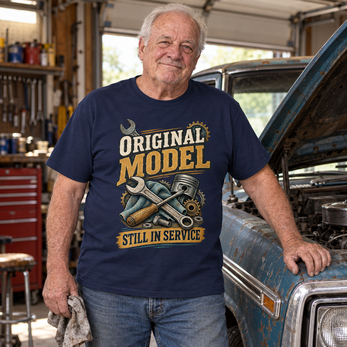 "Original Model. Still In Service" Vintage T-Shirt