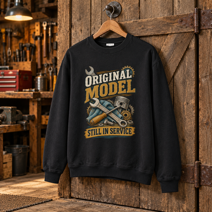 "Original Model. Still In Service" Vintage Sweatshirt