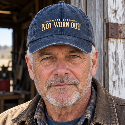 "Weathered Not Worn Out" Vintage Washed Cap