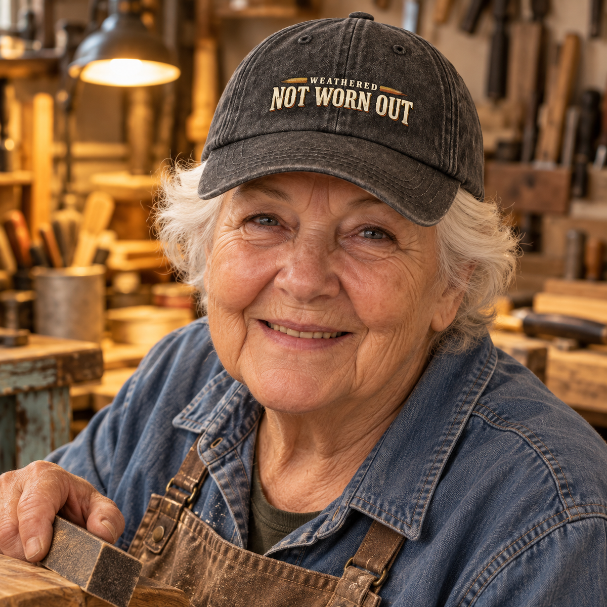 "Weathered Not Worn Out" Vintage Washed Cap