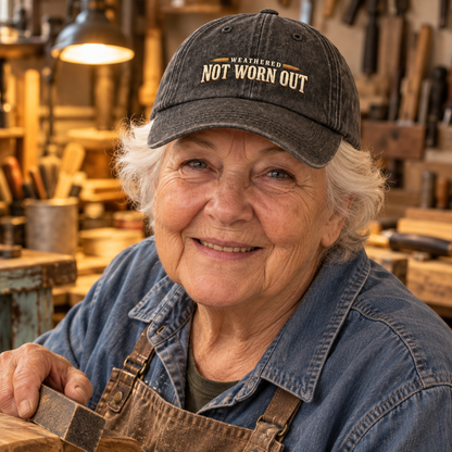 "Weathered Not Worn Out" Vintage Washed Cap