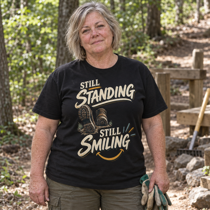 "Still Standing. Still Smiling" Vintage T-Shirt