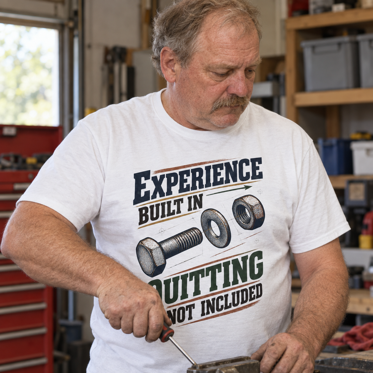 "Experience Built In. Quitting Not Included" Vintage T-Shirt