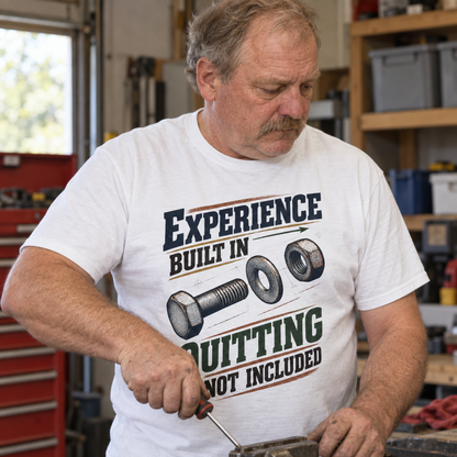 "Experience Built In. Quitting Not Included" Vintage T-Shirt