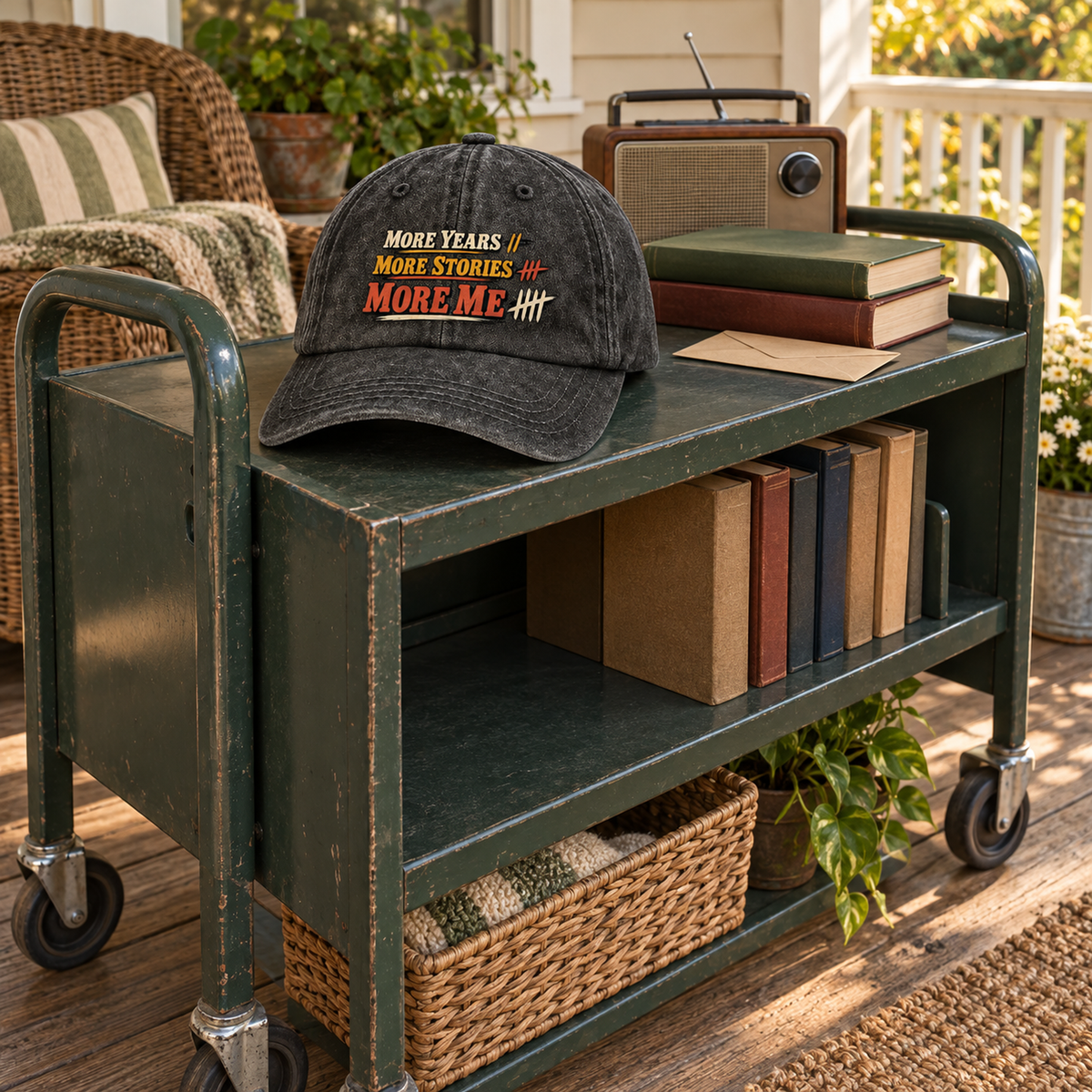 "More Years. More Stories. More Me" Vintage Washed Cap