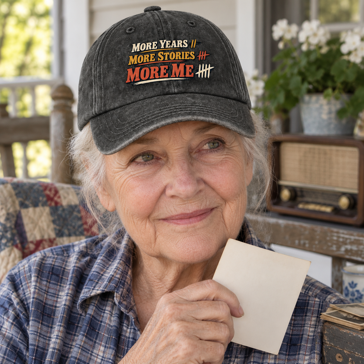 "More Years. More Stories. More Me" Vintage Washed Cap