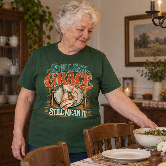 "Still Say Grace. Still Mean It" Vintage T-Shirt