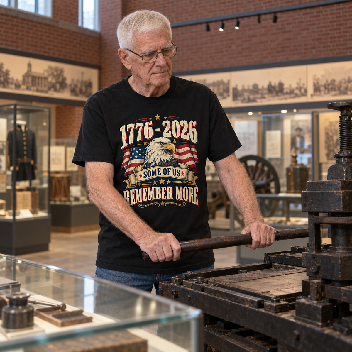 "1776-2026 Some Of Us Remember More" Vintage T-Shirt