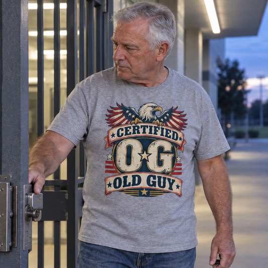 "Certified OG Old Guy" Vintage T-Shirt