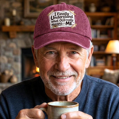 “I Finally Understand What OLD Really Means – ME” Doodle Note Classic Cap