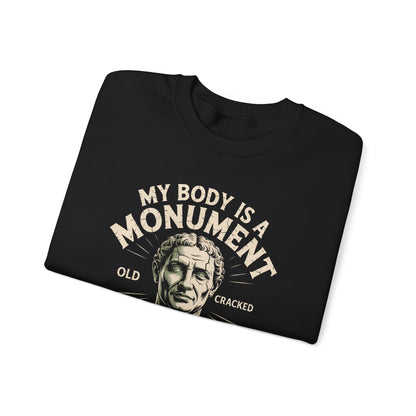 "My Body Is a Monument" Vintage Sweatshirt