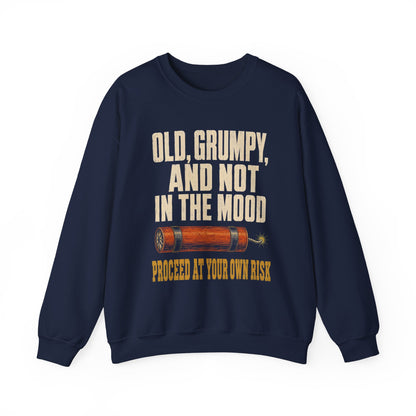 "Old, Grumpy and Not in the Mood" Vintage Sweatshirt