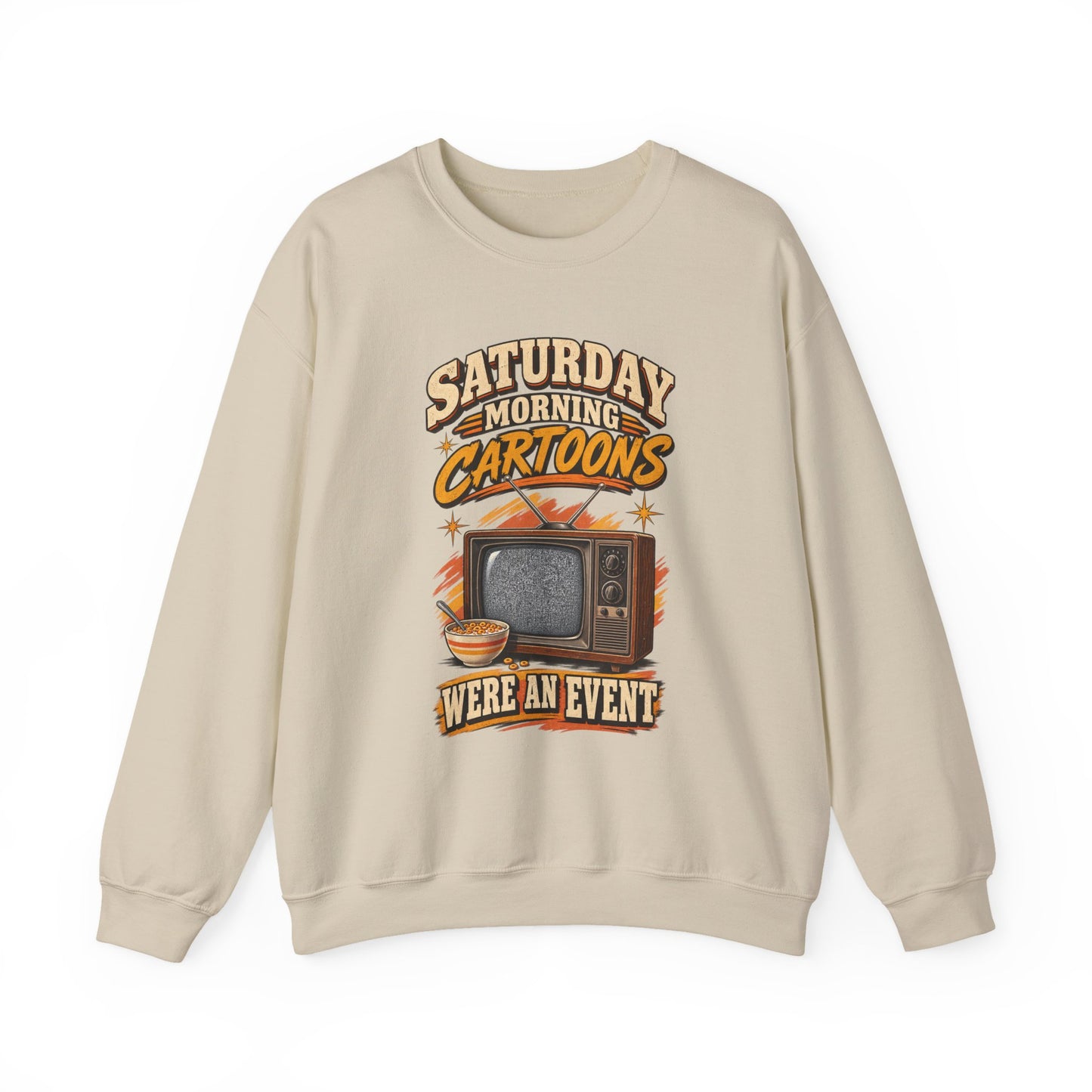 "Saturday Morning Cartoons Were an Event" Vintage Sweatshirt