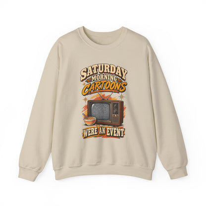 "Saturday Morning Cartoons Were an Event" Vintage Sweatshirt