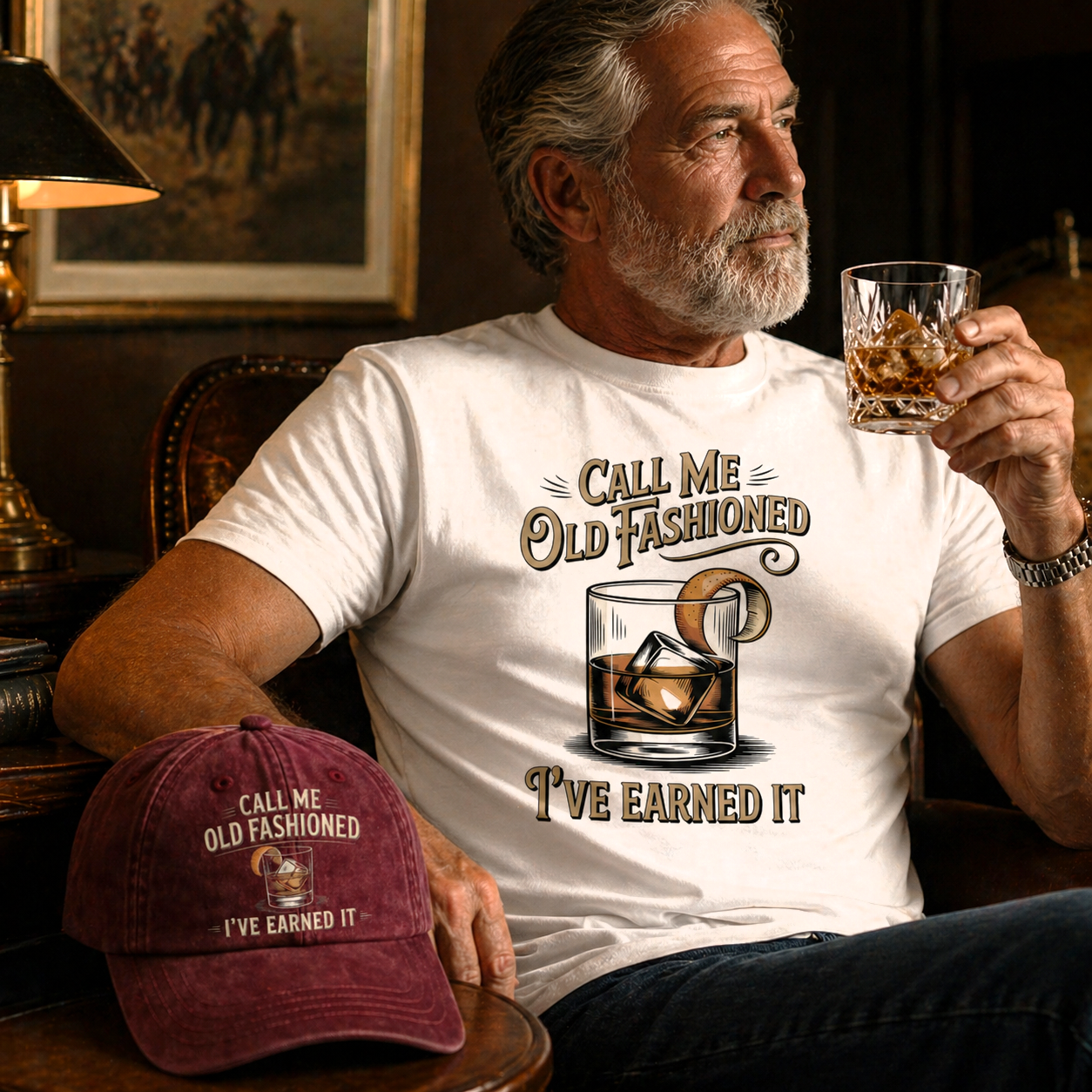 "Call Me Old Fashioned I’ve Earned It" Vintage T-Shirt