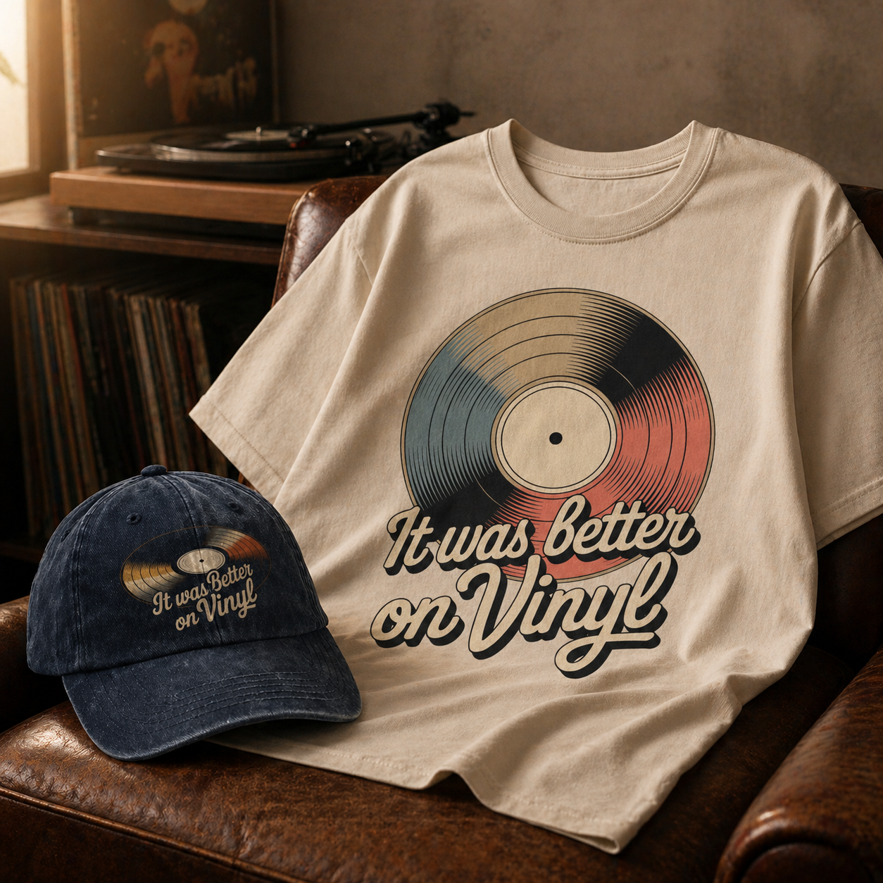 "It Was Better On Vinyl" Vintage T-Shirt