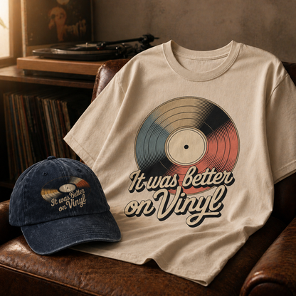 "It Was Better On Vinyl" Vintage T-Shirt