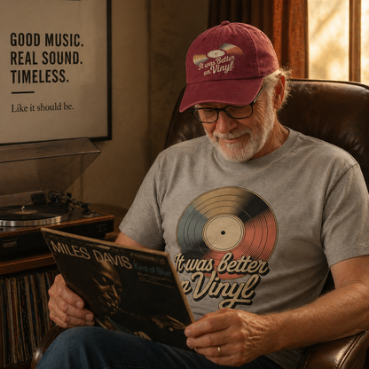 "It Was Better On Vinyl" Vintage T-Shirt