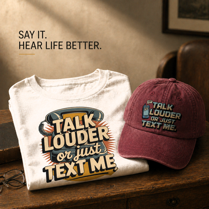 The "Analog Hearing Aid" Cap - Talk Louder Edition