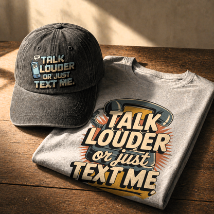 The "Analog Hearing Aid" Cap - Talk Louder Edition