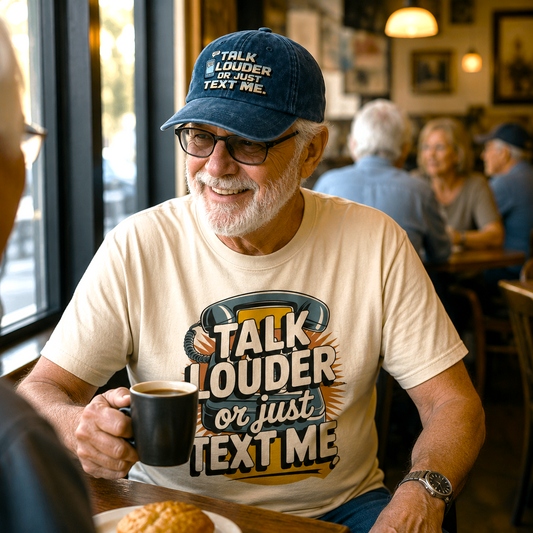 The "Analog Hearing Aid" Cap - Talk Louder Edition