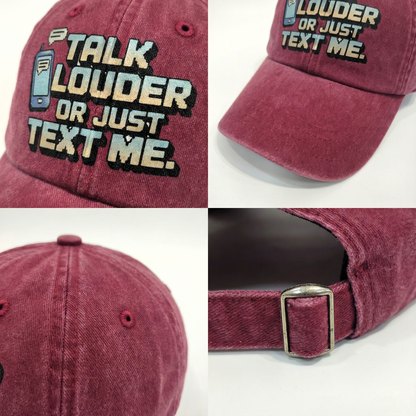 The "Analog Hearing Aid" Cap - Talk Louder Edition