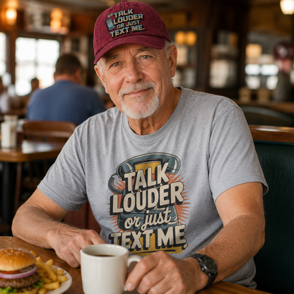 The "Analog Hearing Aid" Cap - Talk Louder Edition
