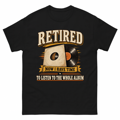 Black vintage t-shirt with 37 time for the whole album ideogram 4x printed front design